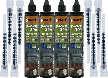 4x KOTWA CHEMICZNA Dwuskładnikowa SMART S-RPE300 + 8x MIESZADŁO