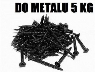 WKRĘTY DO METALU DO PŁYT G-K GIPSOWYCH 25mm 5kg