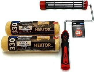 ZESTAW BLUE DOLPHIN WAŁEK SERIA 330 HEKTOR 25cm 9mm 2szt + UCHWYT ROLLER 25CM