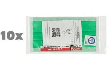 10x MASECZKA OCHRONNA WIELOKROTNEGO UŻYTKU 3-WARSTWOWA