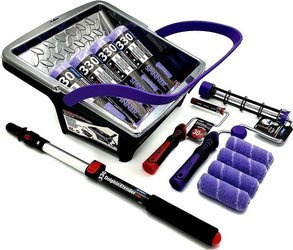 ZESTAW BLUE DOLPHIN WAŁEK SPINNER 25cm 13mm 4szt + WAŁEK SPINNER 10cm 9mm 2szt + UCHWYT ROTACYJNY 25cm + UCHWYT ROLLER 10cm + WIADRO BARRACUDA + KIJ TELESKOPOWY 60CM