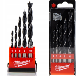 Zestaw wierteł do drewna w kasecie MILWAUKEE 5szt