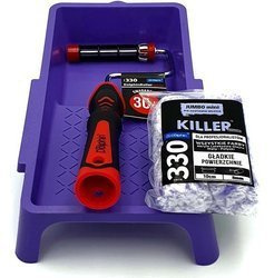 ZESTAW BLUE DOLPHIN WAŁEK SERIA 330 KILLER 10cm 9mm 2szt + UCHWYT ROLLER 10CM + KUWETA