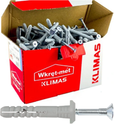 Kołek szybkiego montażu z kołnierzem WKRĘT-MET SMK 6x40 200szt