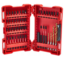 Zestaw bitów i wierteł w kasecie MILWAUKEE SHOCK WAVE 48szt