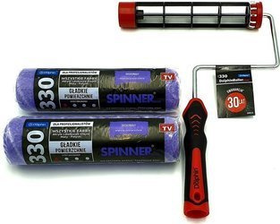 ZESTAW BLUE DOLPHIN WAŁEK SERIA 330 SPINNER 25cm 9mm 2szt + UCHWYT ROLLER 25CM