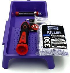 ZESTAW BLUE DOLPHIN WAŁEK SERIA 330 KILLER 10cm 13mm 2szt + UCHWYT ROLLER 10CM + KUWETA