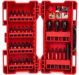 Zestaw bitów i nasadek udarowych w kasecie MILWAUKEE SHOCK WAVE 33szt